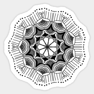 Mandala #6. Extremely simple scissor mandala. Sticker
